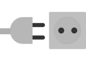 ilustración de toma de corriente vector
