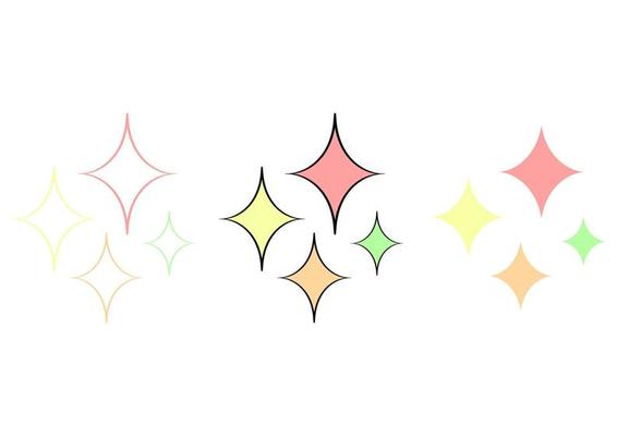a collection of colorful glossy effects