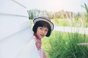 Smiling beautiful girl portrait stock photo