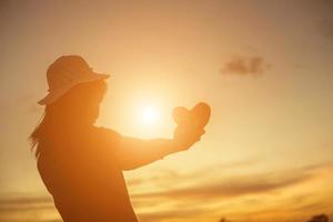 hands-shape for the Sun. photo