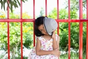 Smiling beautiful girl portrait stock photo