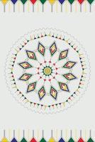 Moroccan rug. Seamless colorful pattern of traditional Berber geometric decorations vector