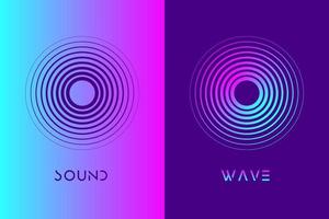 Abstract Fluid Creative Templates with Dynamic Circle Waves.Cards, Color Covers Set. Geometric design. Modern sound wave equalizer. Vector illustration on digital web color.