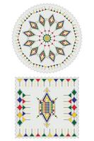Moroccan rug. Seamless colorful pattern of traditional Berber geometric decorations vector