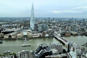 An aerial view of London photo