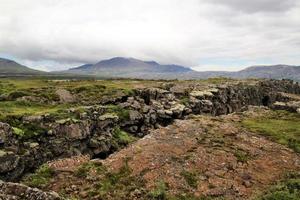 una vista de islandia cerca de reykjavik foto