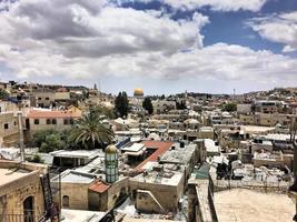 una vista panorámica de jerusalén foto