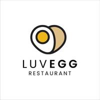 love egg logo vector