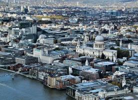 An aerial view of London photo