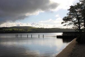 A view of Loch Lomond in Scotland in the morning sunshine photo