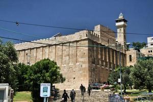 Hebron in Israel in May 2019 A view of the Tombs of the Patriarchs in Hebron photo