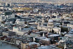 An aerial view of London photo