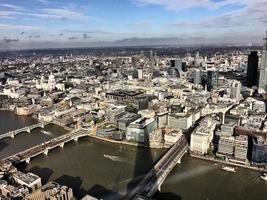 An aerial view of London photo