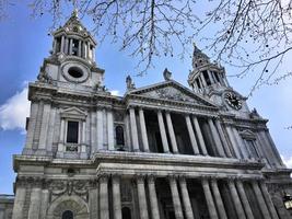 A view of St Pauls Cathedral in London photo