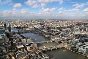 An aerial view of London photo