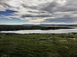 una vista de islandia cerca de reykjavik foto
