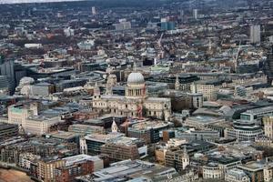 An aerial view of London photo