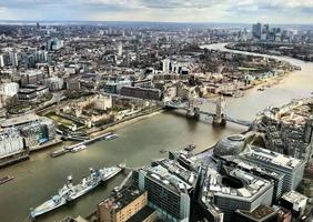 An aerial view of London photo