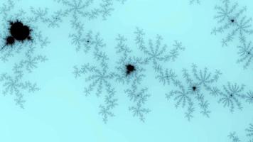 mooie zoom in de oneindige wiskundige mandelbrot set fractal. video