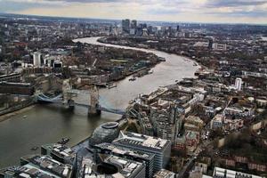 An aerial view of London photo