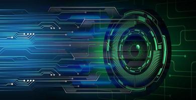 eye cyber circuit future technology concept background vector