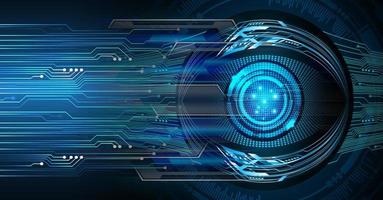 eye cyber circuit future technology concept background vector