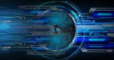 eye cyber circuit future technology concept background vector