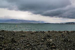 una vista de islandia cerca de reykjavik foto