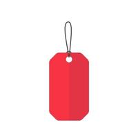 red product label for offering discounts on special festivals vector