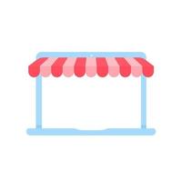 Electronic devices have awnings. vector