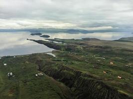 una vista de islandia cerca de reykjavik foto