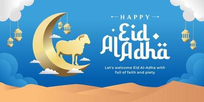 Eid Al Adha background Vector Art, Icons, and Graphics Template