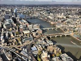 An aerial view of London photo