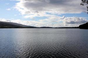 A view of Loch Lomond in Scotland in the morning sunshine photo