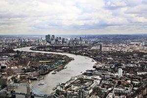 An aerial view of London photo
