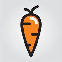 aislado zanahoria vegetal premium eps 10 plantilla de vector elegante