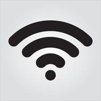 Isolated Wifi Signal Computer Component Glyph EPS 10 Graphic vector