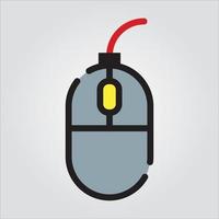 Isolated Mouse Computer Component EPS 10 Premium Graphic vector