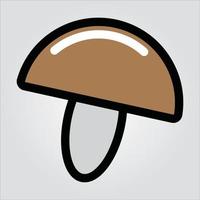 Isolated Mushroom Vegetable Premium EPS 10 Elegant Vector Template