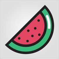 Isolated Watermelon Fruit Premium EPS 10 Elegant Vector Template