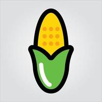 Isolated Corn Vegetable Premium EPS 10 Elegant Vector Template