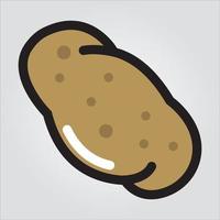 Isolated Potato Vegetable Premium EPS 10 Elegant Vector Template