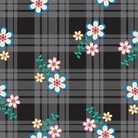 Seamless Pattern With Floral Motifs able to print for cloths, tablecloths, blanket, shirts, dresses, posters, papers. vector