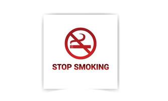 No smoking sign on white background vector