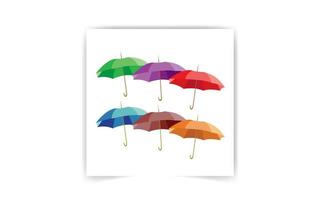ilustración de paraguas diseño plano. vector. vector