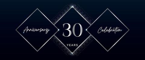 Logotipo de celebración de aniversario de 30 años. diseño vectorial para eventos de celebración de aniversario, fiesta de cumpleaños, tarjeta de felicitación, boda, tarjeta de invitación. vector de diseño de plantilla de aniversario de 30 años
