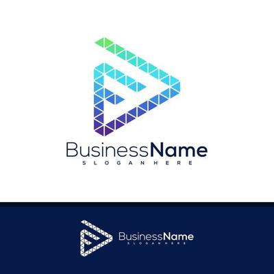 Letter F D logo design vector, Creative F D logo concepts template illustration.