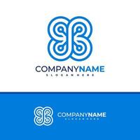 vector de diseño de logotipo de letra sb, ilustración de plantilla de conceptos de logotipo de sb creativo.