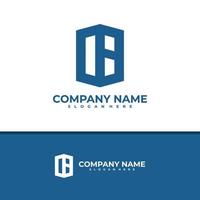 Letter B H logo design vector, Creative B H logo concepts template illustration. vector