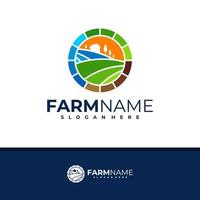 Farm logo design vector, Creative Farm logo concepts template illustration. vector